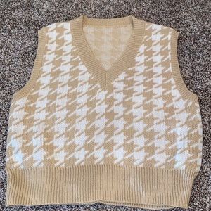 super cute brown sweater vest